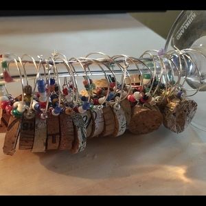 Wine glass charms